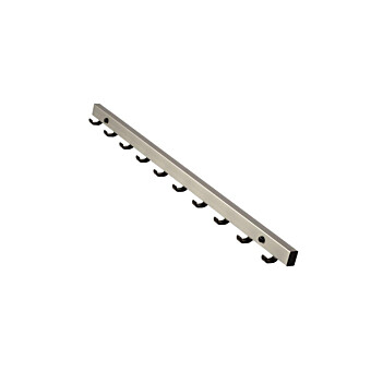 Wandgarderobe zonder muursteun met 10 haken per meter INTRAS