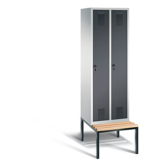 Garderobekast met ondergebouwde zitbank S3500 Evolo