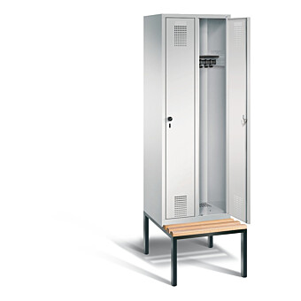 Garderobekast met ondergebouwde zitbank S3500 Evolo