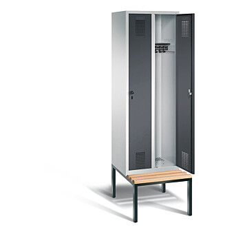 Garderobekast met ondergebouwde zitbank S3500 Evolo