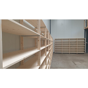 Houten legbordstelling H beginrek