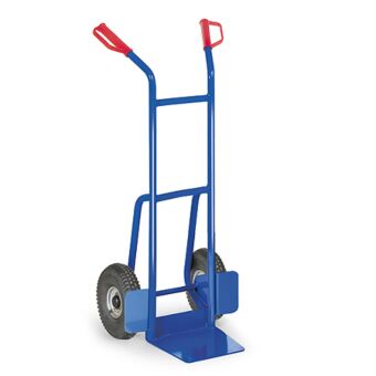 Steekwagen blauw met ergonomische greep
