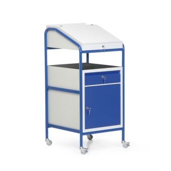 Lichte werkplaatslessenaar met kastblok met deur en schuiflade Basic
