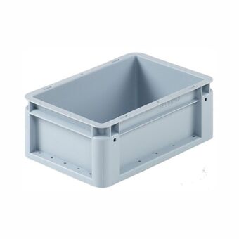 Euronorm kunststof bak voor zware belasting 300-200-120-grijs