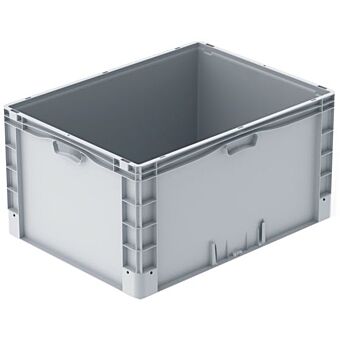 Euronorm kunststof bak Jumbo 800 x 600 x 420 MM. versterkte bodem