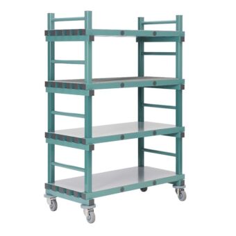 Kunststof bloemenwagen