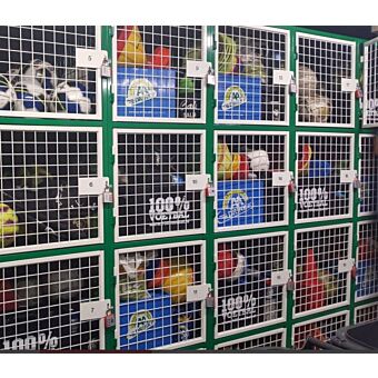 Gaaslocker met 4 vakken boven elkaar (begin kast)-600