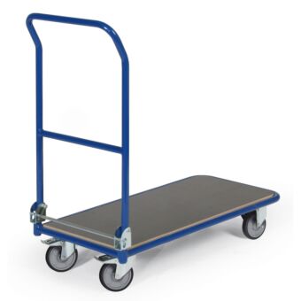 Magazijnwagen met inklapbare duwbeugel Serie F300