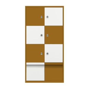 BISLEY Office Locker 1605 mm hoog-800-6 deuren, 2 laden