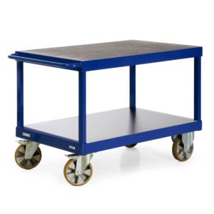 Tafelwagen voor zware lasten met horizontale duwbeugel-2-1200-800-2200