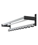 Intras wandgarderobe met stalen steunen aluminium jashaken 3-2010 kapstok