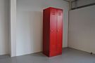 Outlet garderobekast met 2 afdelingen - rood/rood Outlet garderobekast met 2 afdelingen - rood/rood