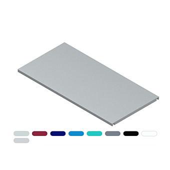 Metalen legborden geëpoxeerd in kleur voor metalen rekken
