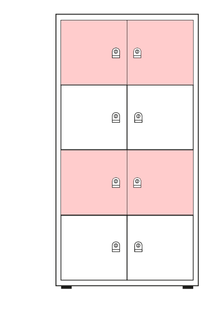 2 kleuren banen