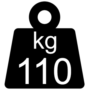 Draagvermogen ca. 110 kg
