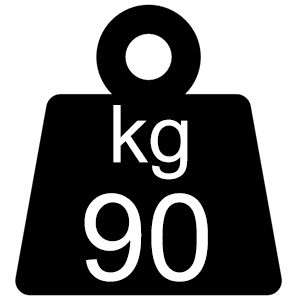 Draagvermogen ca. 90 kg